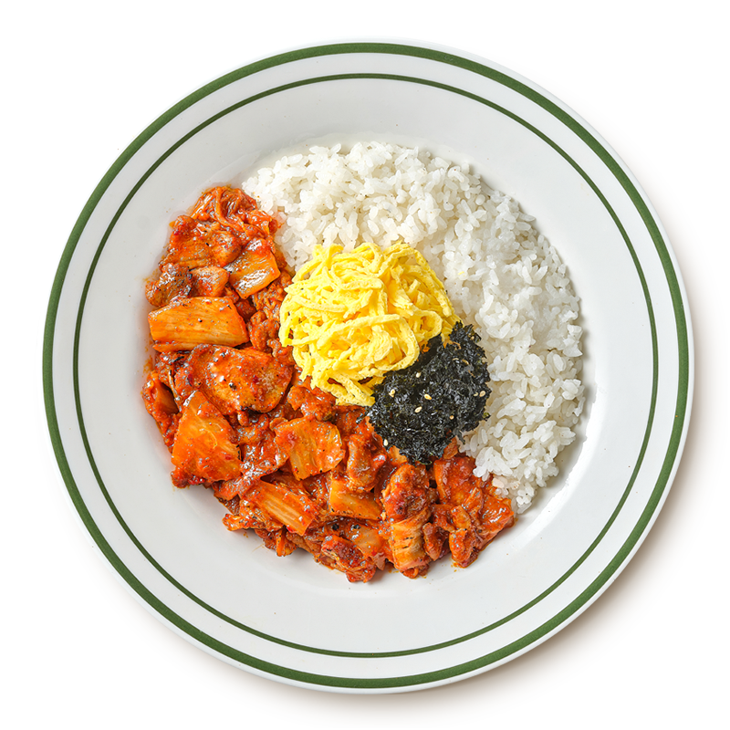 불고기 김치 덮밥